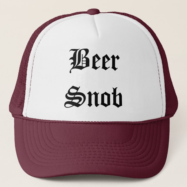 Bier-Snob-Fernlastfahrer-Hut Truckerkappe (Vorderseite)
