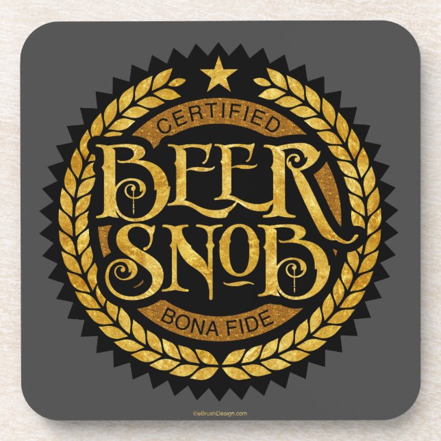 Bier Snob Getränkeuntersetzer (Vorderseite)