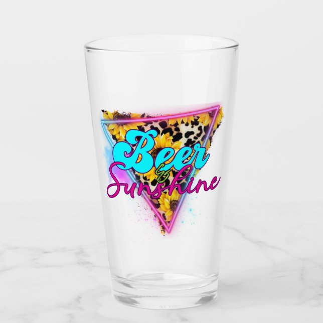 Bier & Sonnenschein Glas (Vorderseite)