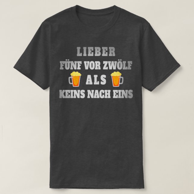 Bier Sprichwort lustiges Trinken Geschenk Party T T-Shirt (Design vorne)
