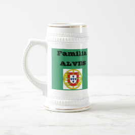 Bier Stein Alves* Familien-(Portugal) Bierglas