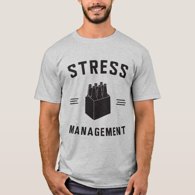 Bier-Stressbewältigung T-Shirt (Vorderseite)