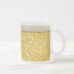 Bier Suds Blubbles Mattiert Glass Tasse<br><div class="desc">Bier Suds Bläschen Mattiert Glass Tasse Frostig</div>