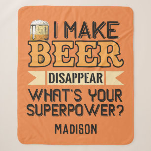 Bier Superpower individuelle Name & color Sherpadecke