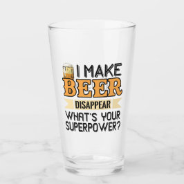 Bier Superpower individuelle Name Glas