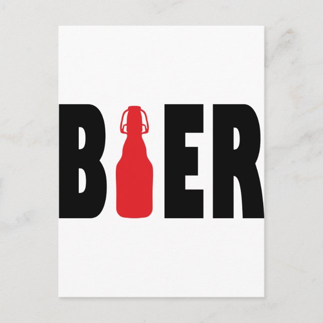 Bier-Symbol Postkarte (Vorderseite)