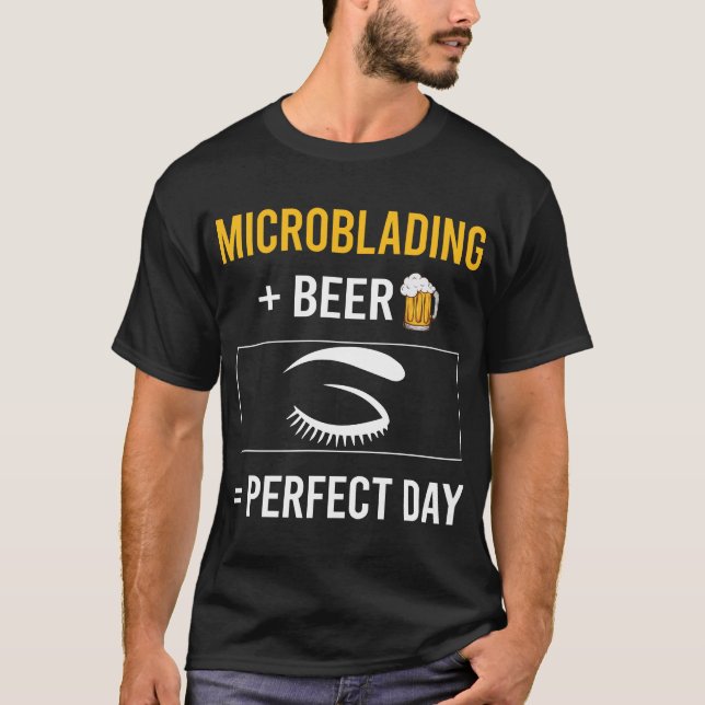 Bier Tag Microblading Microblade T-Shirt (Vorderseite)