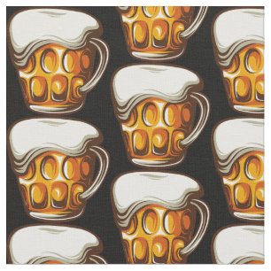 Bier Tasse Barkeeper Brauerei Bar Pattern Stoff