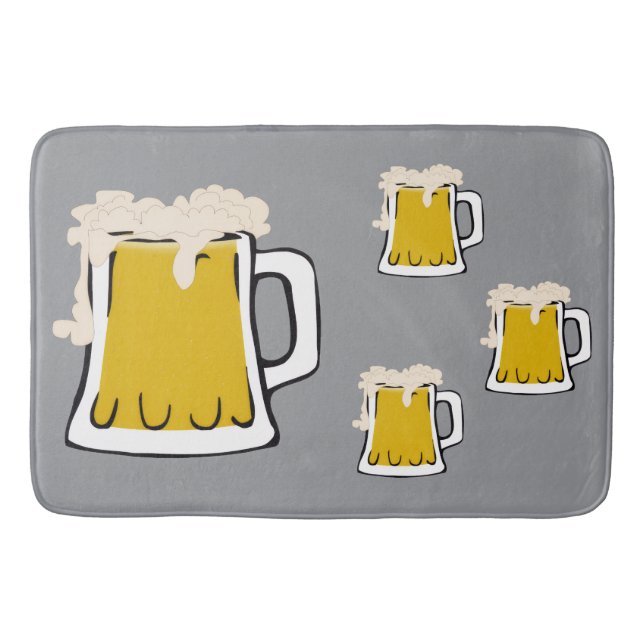 Bier Tasse Bath Mat Badematte (Vorderseite)