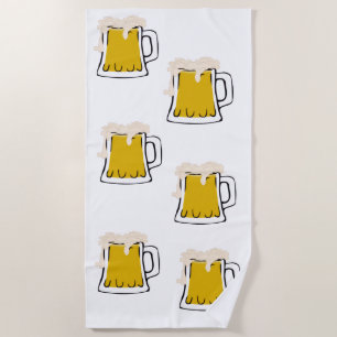 Bier Tasse Beach Handtuch