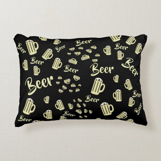 Bier-Tasse Dekokissen (Vorderseite)