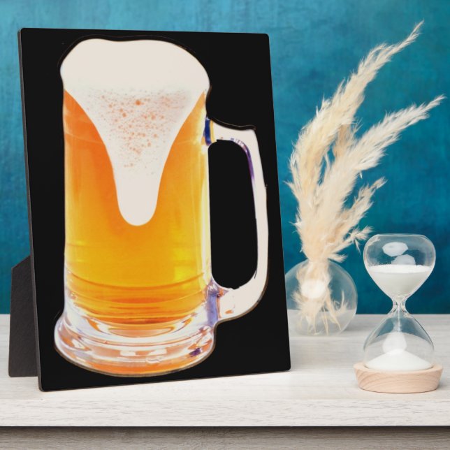 Bier-Tasse Fotoplatte (Seite)