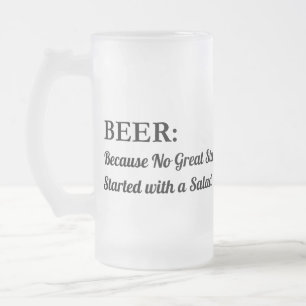 Bier-Tasse - Funny Quote Glass Stein Mattglas Bierglas