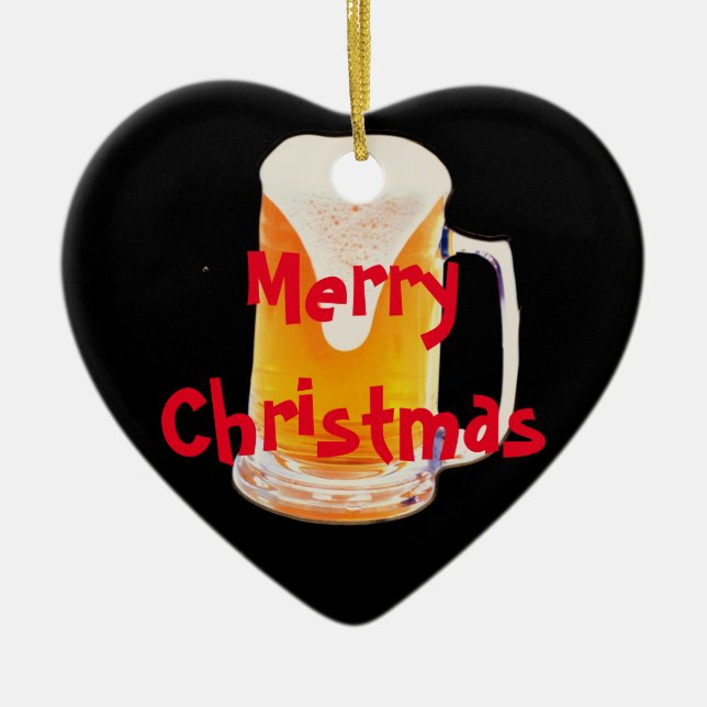 Bier-Tasse Keramikornament (Vorne)