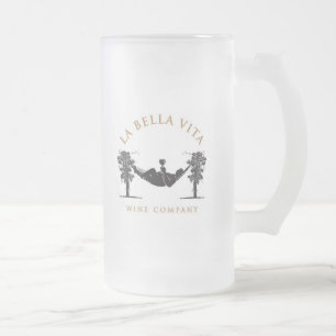 Bier-Tasse La Vita Wein-Co Mattglas Bierglas