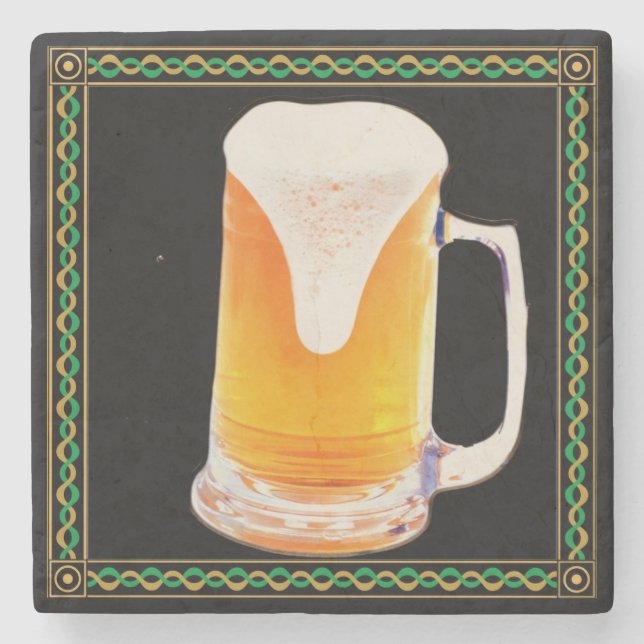 Bier Tasse Marble Stone Untersetzer (Vorderseite)
