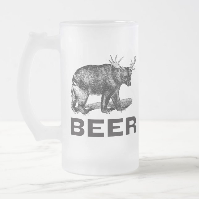 Bier-Tasse Mattglas Bierglas (Links)