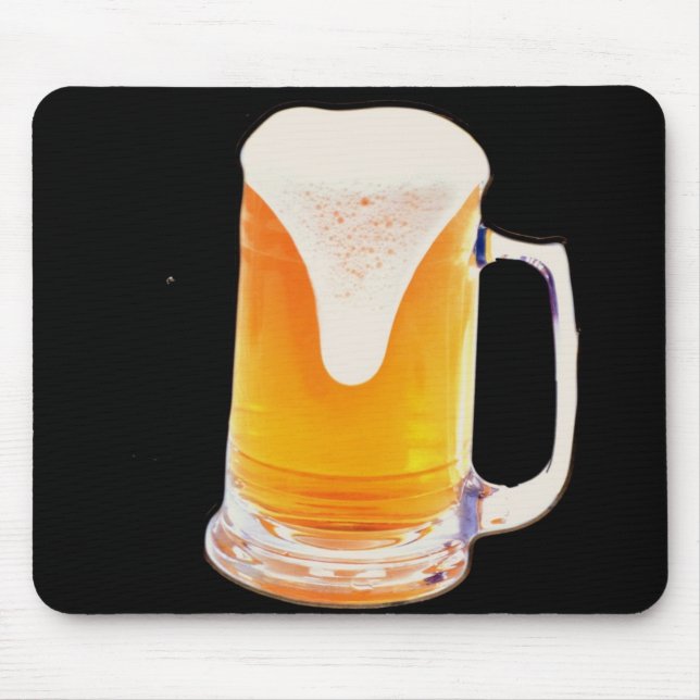 Bier-Tasse Mousepad (Vorne)