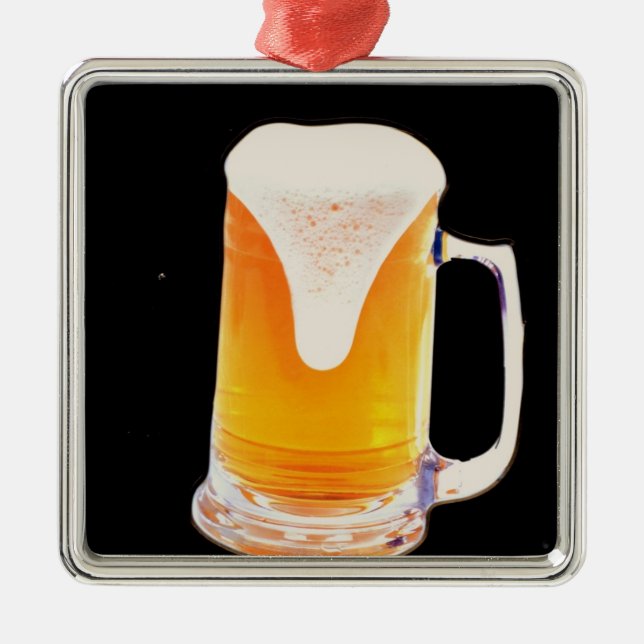 Bier-Tasse Ornament Aus Metall (Vorne)
