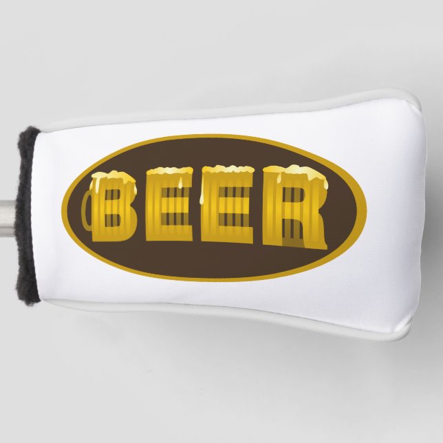 Bier Tasse Oval Golf Headcover (Vorderseite)