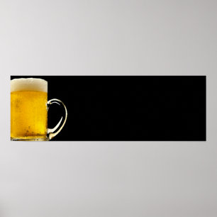 Bier Tasse Panoramaposter drucken Poster