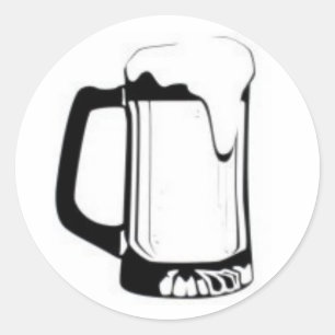 Bier-Tasse Runder Aufkleber
