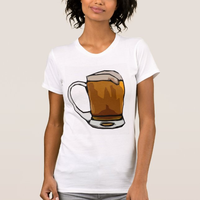 Bier-Tasse T-Shirt (Vorderseite)