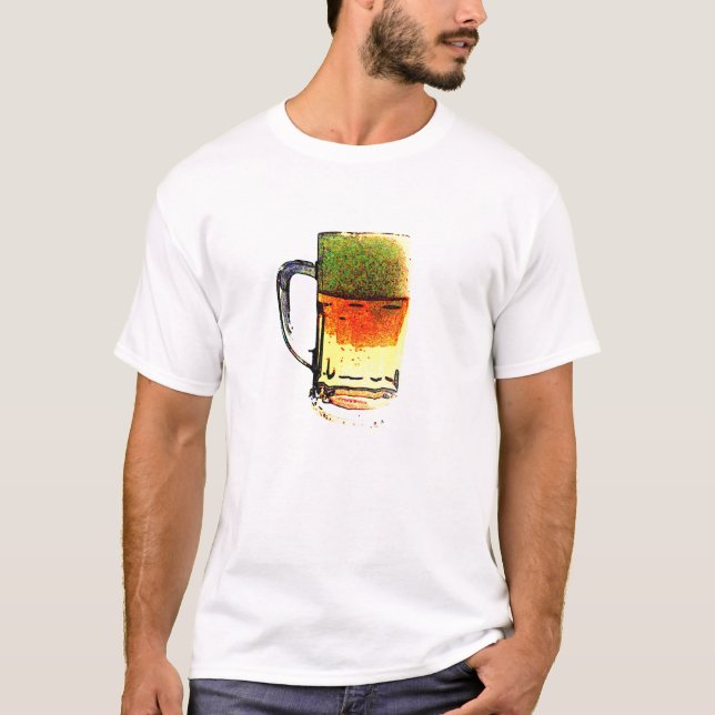 Bier-Tasse T-Shirt (Vorderseite)