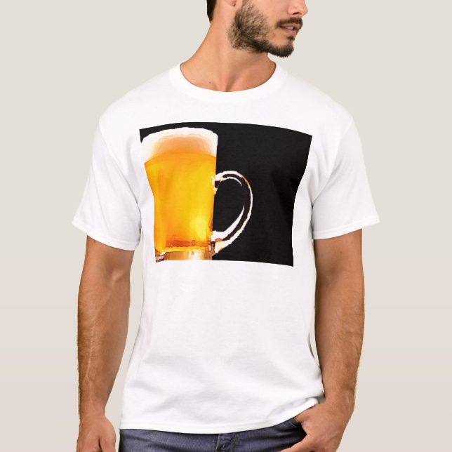 Bier-Tasse T-Shirt (Vorderseite)