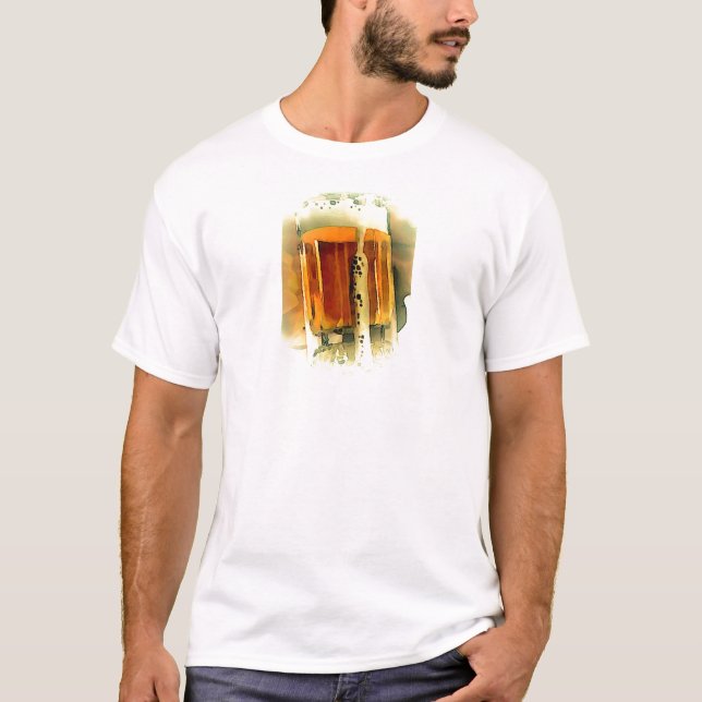 Bier-Tasse T-Shirt (Vorderseite)