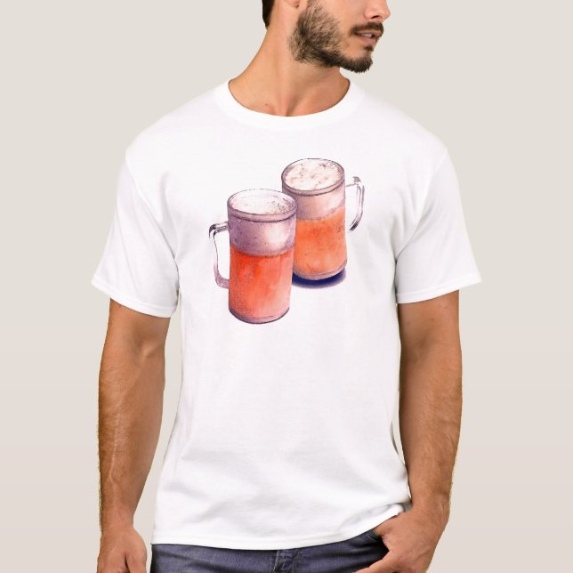 Bier-Tasse T-Shirt (Vorderseite)