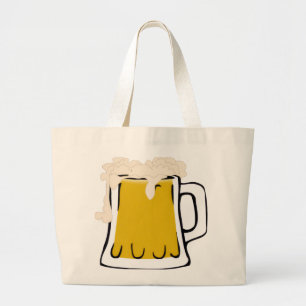 Bier Tasse Tote Bag Jumbo Stoffbeutel