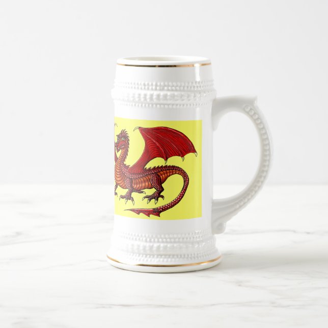 Bier-Tassenentwurf des Drachen cooler Bierglas (Rechts)