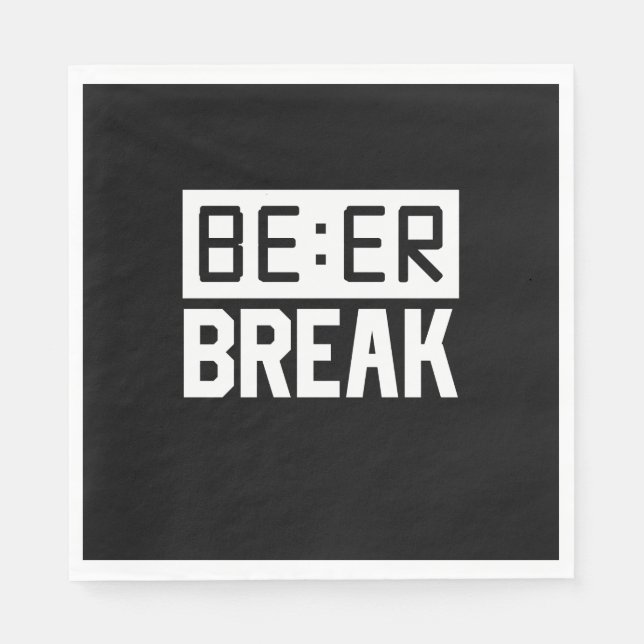 Bier Time Break Serviette (Vorderseite)