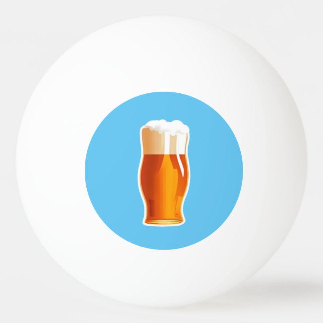 Bier Tischtennisball (Vorderseite)