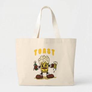 Bier Toast Mascot Jumbo Stoffbeutel