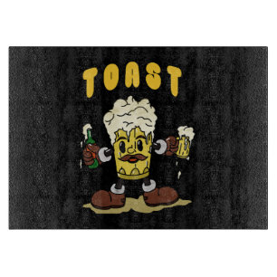 Bier Toast Mascot Schneidebrett