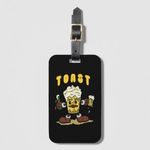 Bier Toast Maskottchen Gepäckanhänger