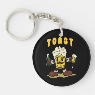 Bier Toast Maskottchen Schlüsselanhänger