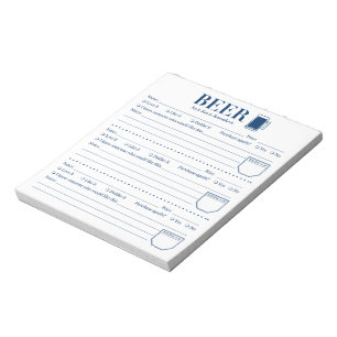 Bier Tracker, Bier Lover Drink Rating Sheet Notizblock