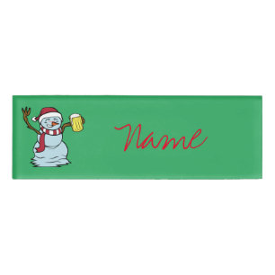 Bier trinken Betrunken Snowman Thunder_Cove  Namenschild