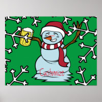 Bier trinken Betrunken Snowman Thunder_Cove