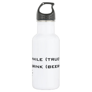 Bier trinken edelstahlflasche