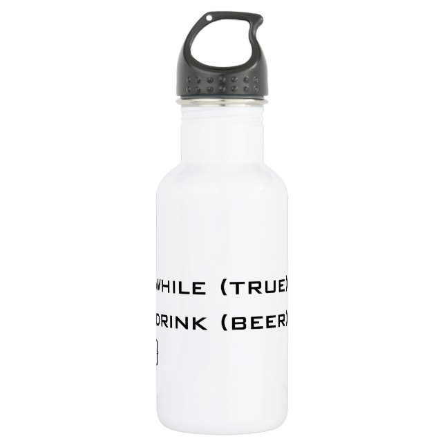 Bier trinken edelstahlflasche (Vorderseite)
