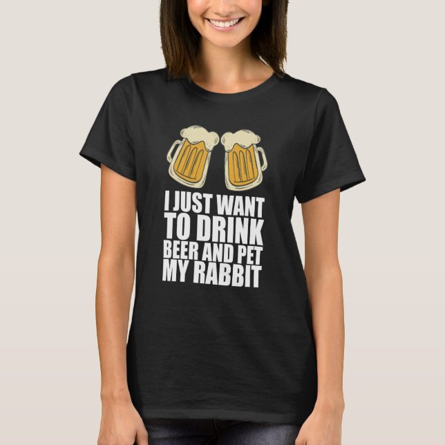 Bier trinken für Bier T-Shirt (Vorderseite)
