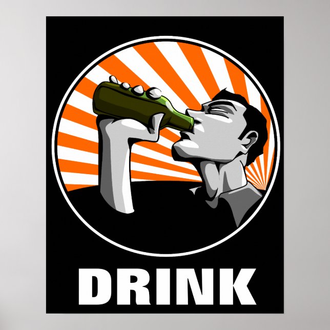 Bier trinken Propagandaausdruck Poster (Vorne)