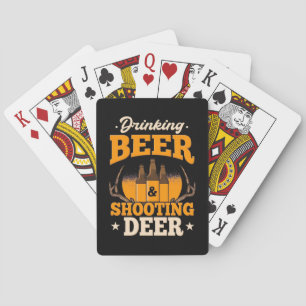 Bier trinken und Hirsch jagen Spielkarten