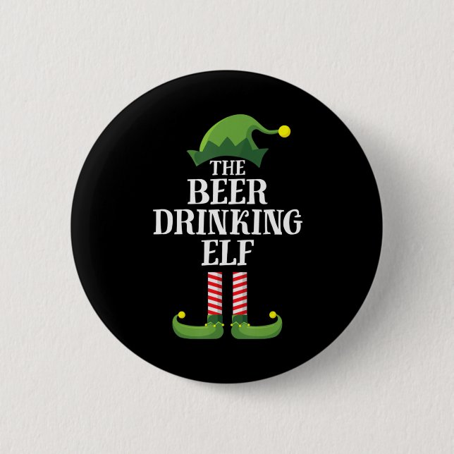 Bier trinken Weihnachten Geburtstag Button (Vorderseite)