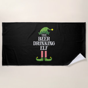 Bier trinken Weihnachten Geburtstag Strandtuch