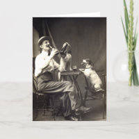 Bier-trinkende Hunde 1905